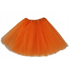 pomarańczowa SPÓDNICZKA TIULOWA spódnica z tiulu