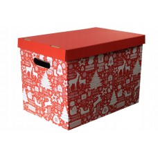 pudełko karton kartonowe z tektury 32x32x32 cm świąteczne na prezent