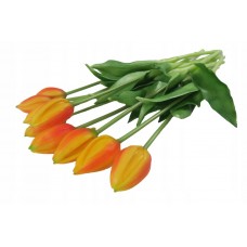 sztuczne kwiaty tulipany silikonowe 7 szt bukiet XL 44 cm wysokości