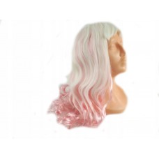 098 peruka karnawałowa peruki różnokolorowe różowe czarne blond długie